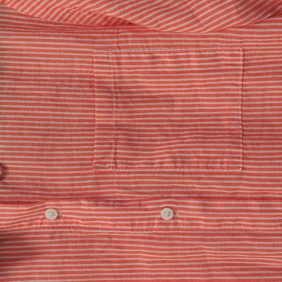 H&M Oversized Button Down Shirt, Size XS, Orange - Picture 4 of 8